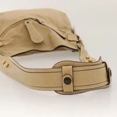 Pre-owned Chloé Signature Beige Leather Shoulder Bag ()