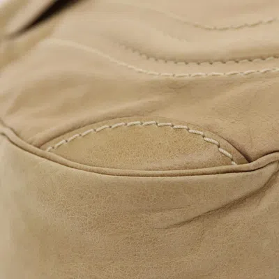 Pre-owned Chloé Signature Beige Leather Shoulder Bag ()