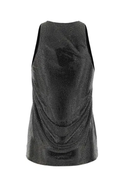 Giuseppe Di Morabito Embellished Viscose Tank Top In Black