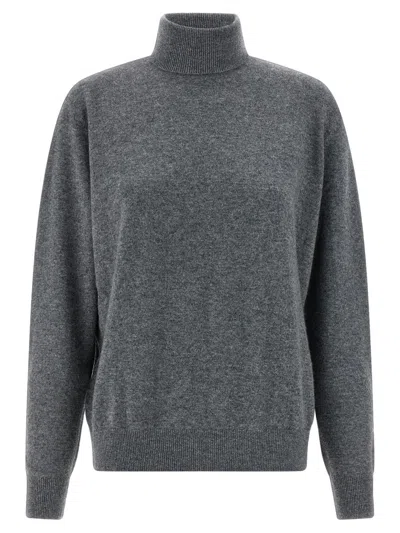 Entire Studios Concrete Turned-up High-neck Sweater In Gray
