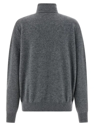 Entire Studios Concrete Turned-up High-neck Sweater In Gray