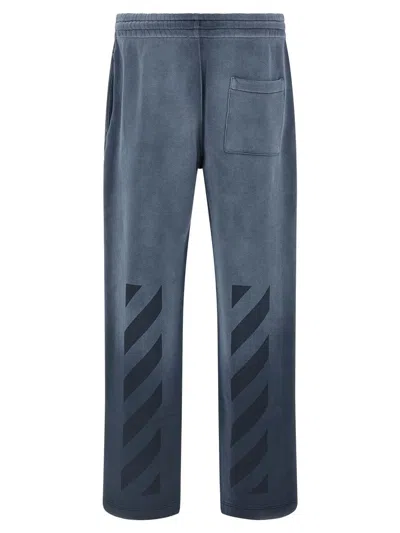 Off-white Diagonal Skate Style Trousers In Blue