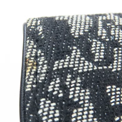 Pre-owned Dior Christian  Black Canvas Wallet (bi-fold) ()