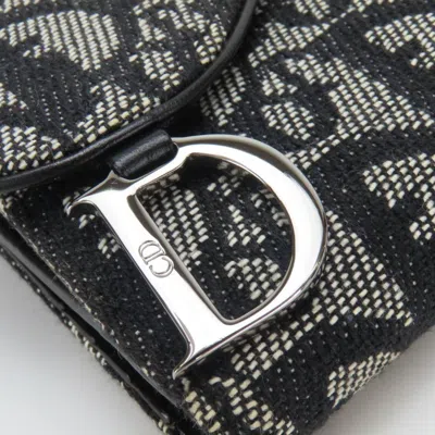 Pre-owned Dior Christian  Black Canvas Wallet (bi-fold) ()
