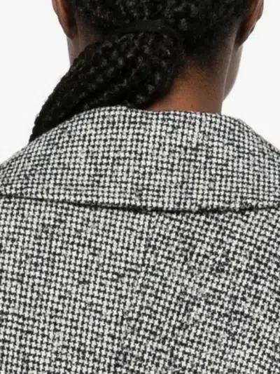 Comme Des Garçons Burberry Black Polyester Down Jacket In Gray