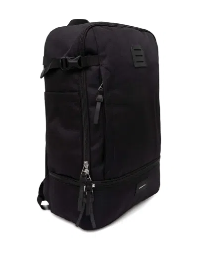 Sandqvist Alde Logo-patch Backpack In Black