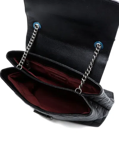 Pre-owned Chanel 2016-2017 Diamond-quilted Shoulder Bag In Black