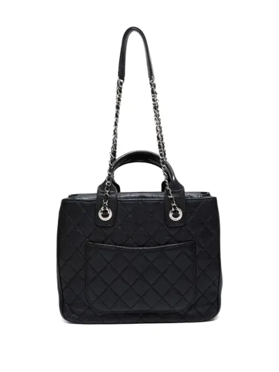 Pre-owned Chanel 2018 Quilted 2way Shoulder Bag In Black