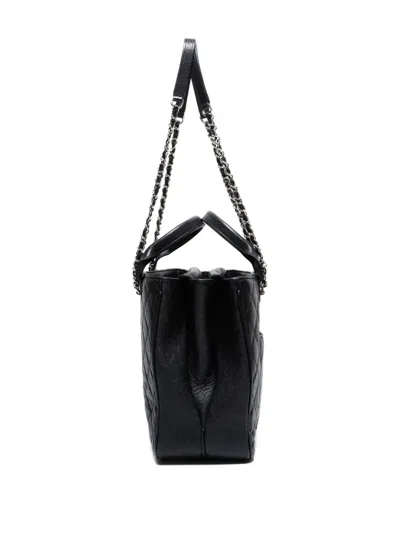 Pre-owned Chanel 2018 Quilted 2way Shoulder Bag In Black