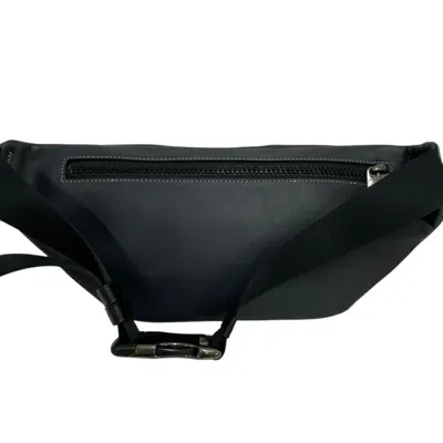 Pre-owned Coach Blue Leather Fanny Pack Pouch Sling Bag ()