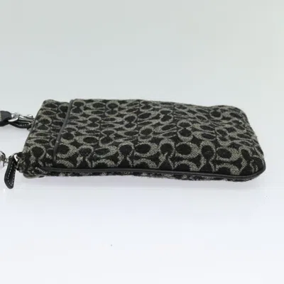 Pre-owned Coach Signature Black Canvas Shoulder Bag ()