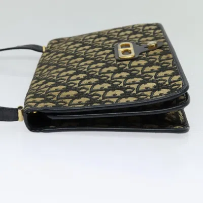 Pre-owned Dior 30 Montaigne Navy Canvas Shoulder Bag ()