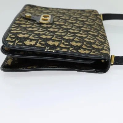 Pre-owned Dior 30 Montaigne Navy Canvas Shoulder Bag ()