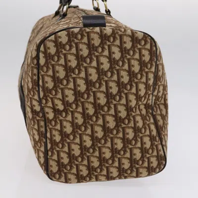 Pre-owned Dior Boston Brown Canvas Travel Bag ()