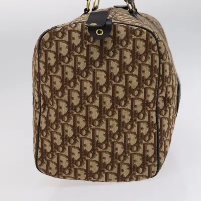 Pre-owned Dior Boston Brown Canvas Travel Bag ()