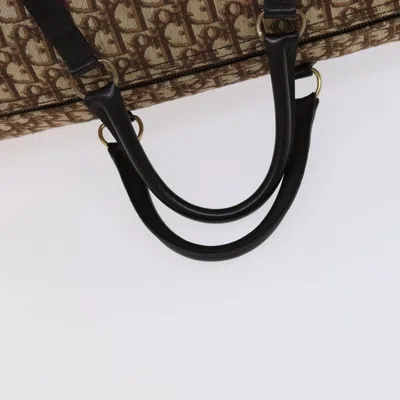 Pre-owned Dior Boston Brown Canvas Travel Bag ()