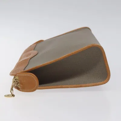 Pre-owned Dior Cd Grey Canvas Clutch Bag ()
