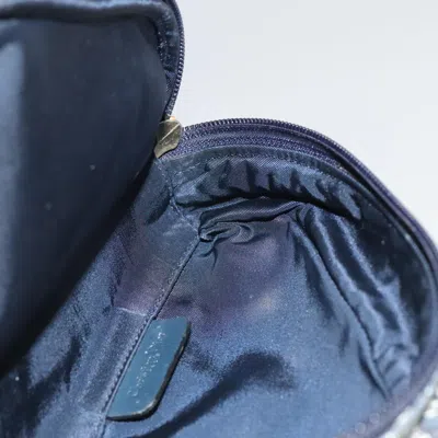 Pre-owned Dior Saddle Navy Canvas Clutch Bag ()