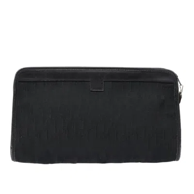 Pre-owned Dior Trotter Black Canvas Clutch Bag ()