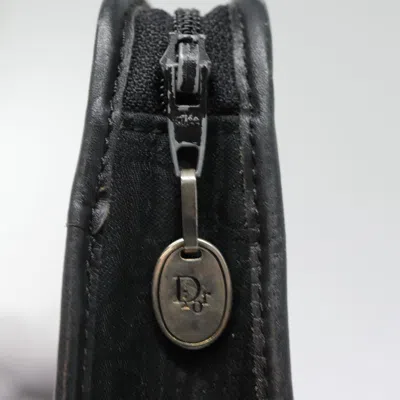 Pre-owned Dior Trotter Black Canvas Clutch Bag ()