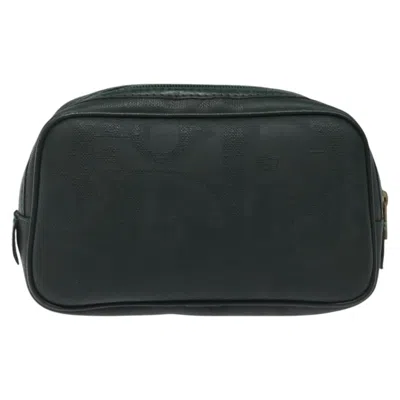Pre-owned Dior Trotter Green Canvas Clutch Bag ()