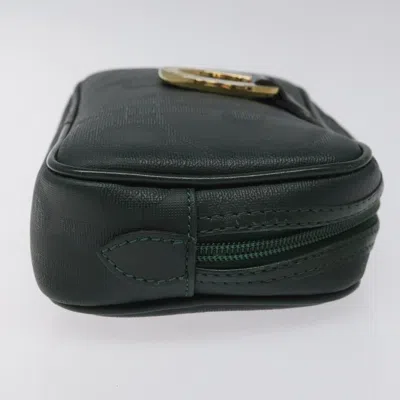 Pre-owned Dior Trotter Green Canvas Clutch Bag ()