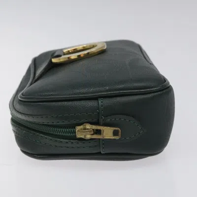 Pre-owned Dior Trotter Green Canvas Clutch Bag ()