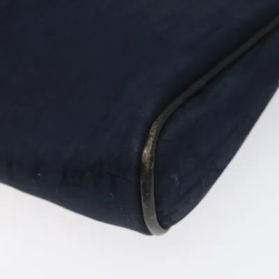 Pre-owned Dior Trotter Navy Canvas Clutch Bag ()