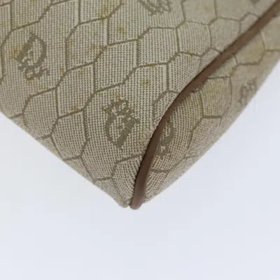Pre-owned Dior Honeycomb Beige Canvas Clutch Bag ()