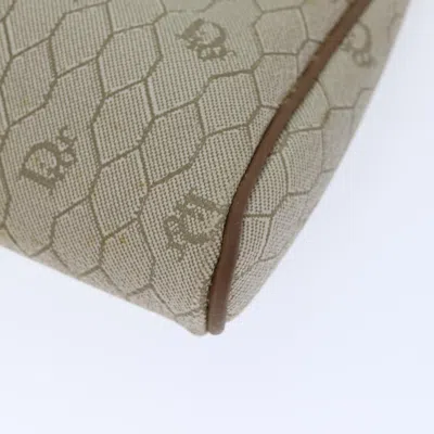 Pre-owned Dior Honeycomb Beige Canvas Clutch Bag ()