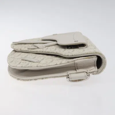 Pre-owned Dior Saddle  Oblique Beige Canvas Clutch Bag ()