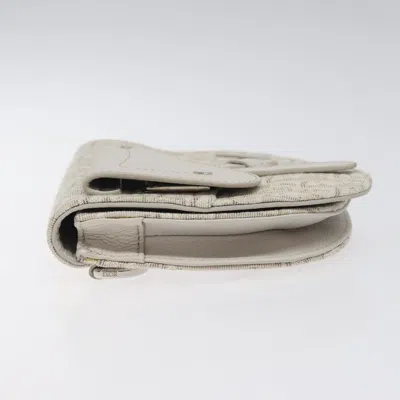Pre-owned Dior Saddle  Oblique Beige Canvas Clutch Bag ()