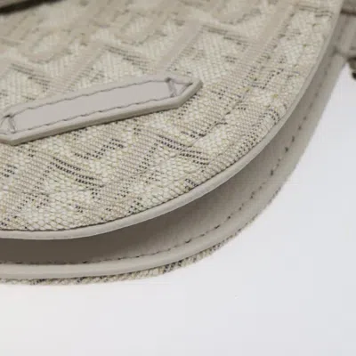 Pre-owned Dior Saddle  Oblique Beige Canvas Clutch Bag ()