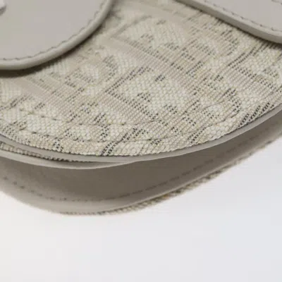 Pre-owned Dior Saddle  Oblique Beige Canvas Clutch Bag ()