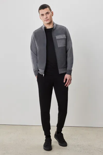 Robert Barakett Isaak Full Zip Jacket In Gray