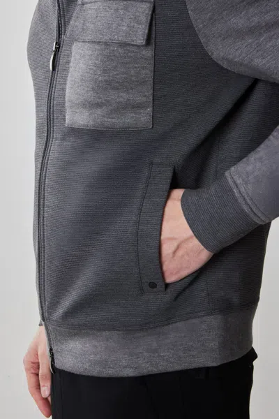 Robert Barakett Isaak Full Zip Jacket In Gray