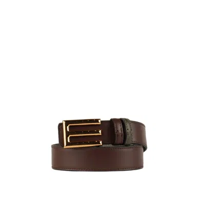 Etro Greenish Reversible Belt In Green