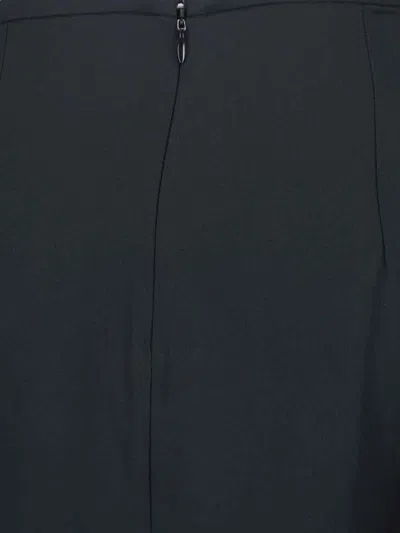 Aspesi Maxi Viscose Skirt In Black