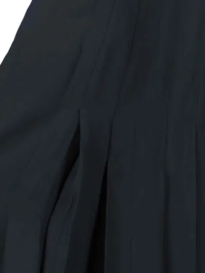 Aspesi Maxi Viscose Skirt In Black