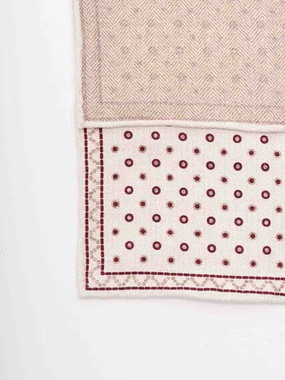 Brunello Cucinelli Geometric-pattern Scarf In Neutral