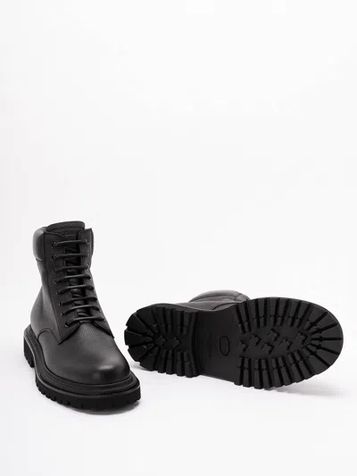 Dolce & Gabbana Day Classic Hammer Ankle Boots Dolce&gabbana Leather Black In Black