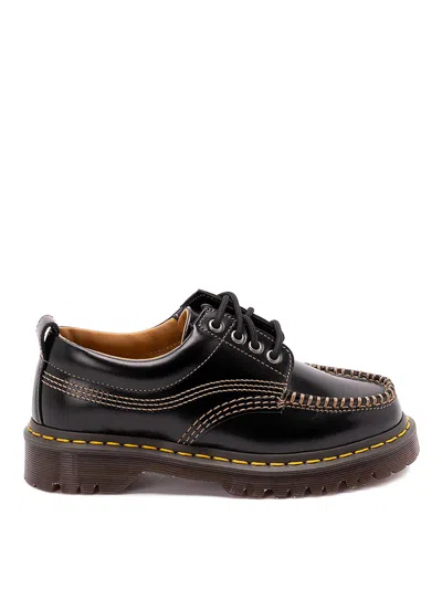 Dr. Martens Womens  Lowell Leather Shoes In Black