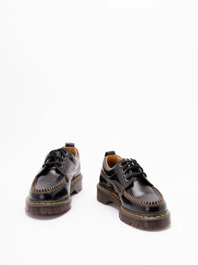 Dr. Martens Womens  Lowell Leather Shoes In Black