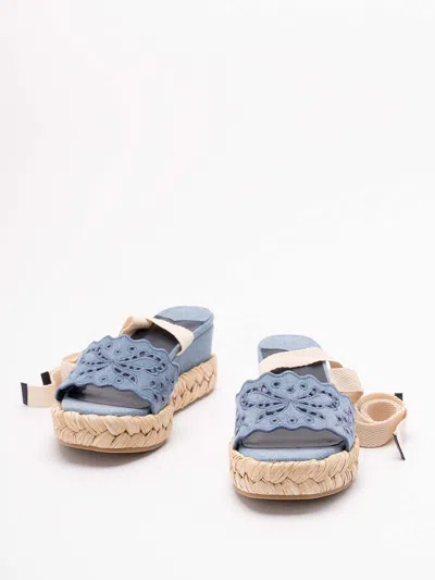 Jimmy Choo Arlee 60 Flatform Wedge Sandals In Blue