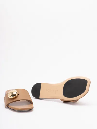 Loewe Pebble Slide In Soft Calfskin In Multi