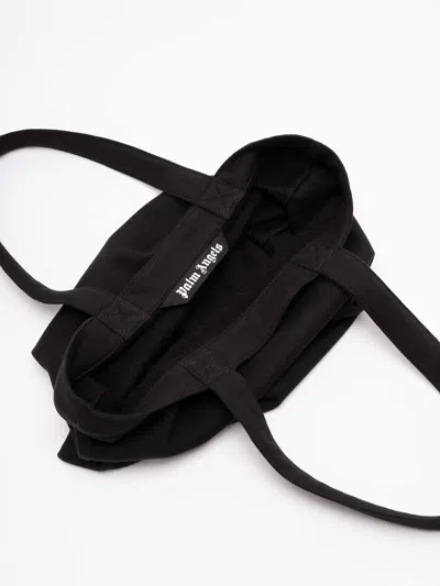 Palm Angels Rectangular Tote Bag Logo Design In Black