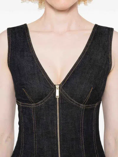 Self-portrait Dresses Blue In Black