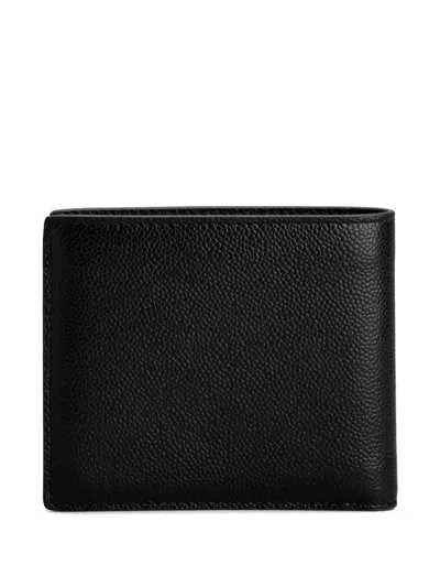 Tod's Leather Wallet With Logo Plaque In Black