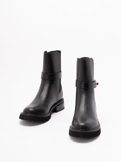 Twinset Twin-set Black Polyurethane Boots In Black