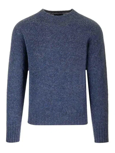 Howlin' Classic Round Neck Sweater With Comfortable Fit And Soft Texture In Blue